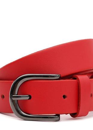 Женский кожаный ремень Borsa Leather 100v1genw40-red красный