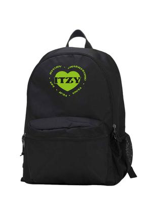 Рюкзак Итзи ITZY с зеленым принтом (23825) Gravit