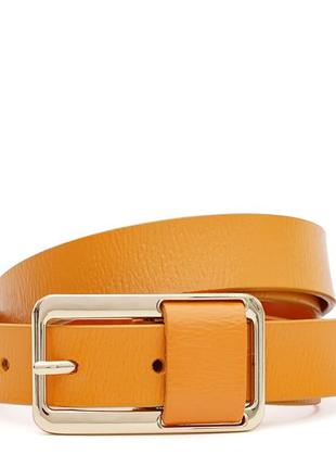 Женский кожаный ремень Borsa Leather CV18011y-yellow желтый