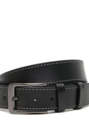 Мужской кожаный ремень V1125GX39-black Borsa Leather