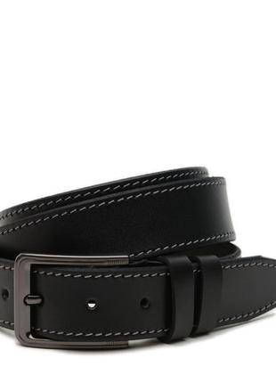Мужской кожаный ремень V1115GX40-black Borsa Leather