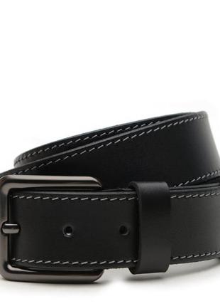 Кожаный мужской ремень V1125GX29-black Borsa Leather