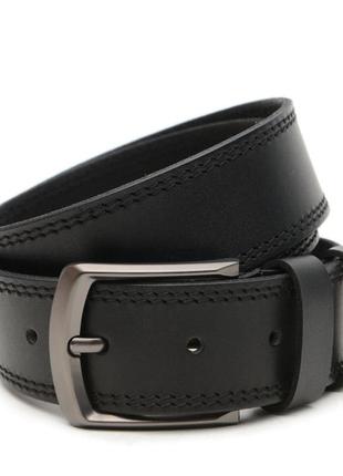 Кожаный мужской ремень V1125GX20-black Borsa Leather