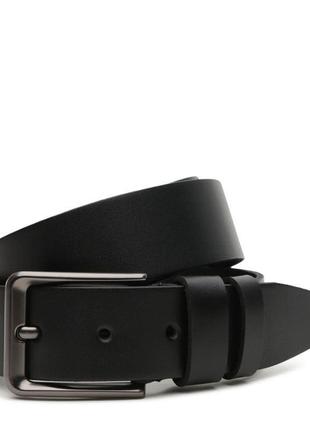 Мужской кожаный ремень V1125GX09-black Borsa Leather