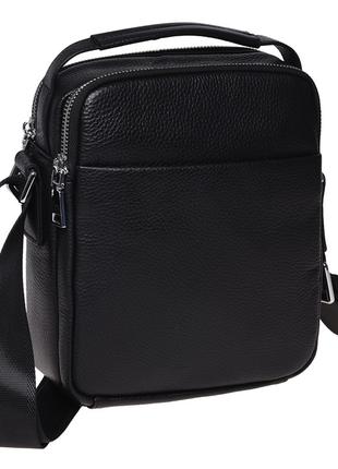 Мужская кожаная сумка Ricco Grande K16406a-black