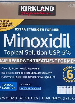 Kirkland minoxidil 5% USP миноксидил 60ml лосьон для во