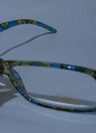 +3.00 Женские очки для зрения в пластиковой полупрозрачной оправе