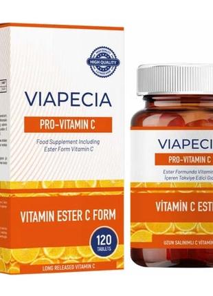 Вітамін С Viapecia Pro-Vitamin C 500мг, 120шт.