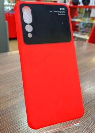 Чехол-накладка на телефон Huawei P20 Pro красного цвета
