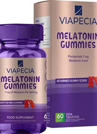 Мелатонин Viapecia Melatonin 1 Mg Gummies 60 шт.