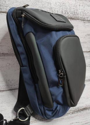 Однолямочный рюкзак сумка Mackros G5043 с кодовым замком город...
