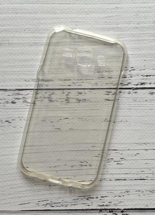 Чехол Samsung J100H Galaxy J1 для телефона силиконовый Прозрачный