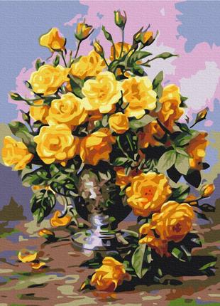 Картина по номерам Букет желтых роз Brushme 40 х 50 BS51981