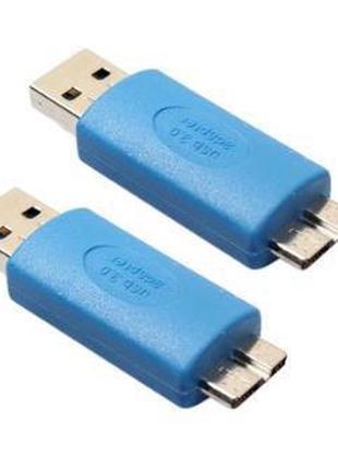 01-08-214. Переходник штекер USB тип A - штекер micro USB с пи...