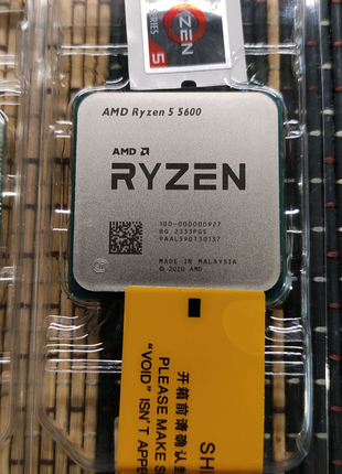 Новый Ryzen 5 5600 (6 ядер/12 потоков) 4.4Ghz.