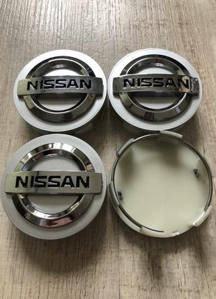 Колпачки заглушки на литые диски Ниссан 60мм