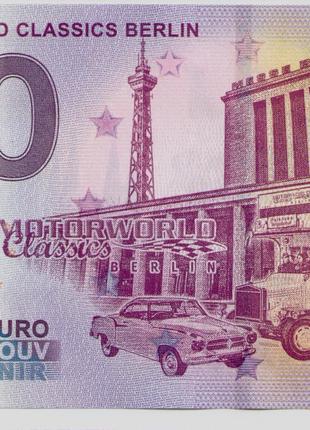 Банкнота Германия 0 евро 0 євро 0 Euro 2019 Выставка автомобилей