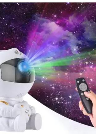 Лазерный ночник-проектор звездного неба космонавт с пультом