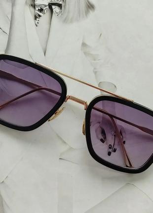 Уценка Солнцезащитные очки Тони Старка Фиолетовый для фотосессий