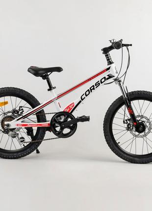 Детский спортивный велосипед 20’’ Corso Speedline MG-56818 бел...