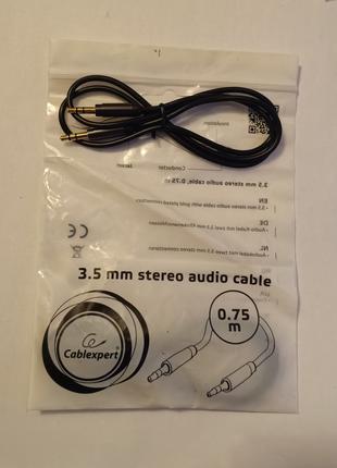 Audio кабель AUX mini jack 3.5мм (0,75м) TRS