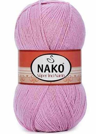 Пряжа для вязания Nako Super Inci Narin шерсть/премиум акрил