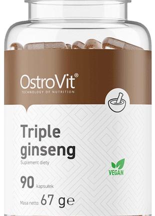 Потрійний женьшень OstroVit Triple Ginseng 90 caps