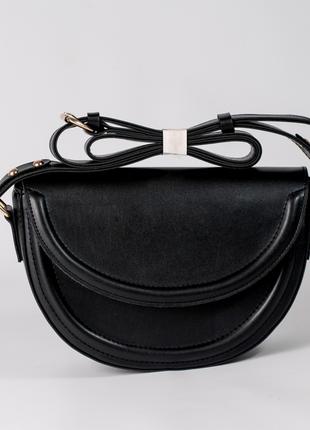 Жіноча сумка чорна сумка чорний клатч кросбоді через плече сумка