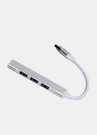 Хаб USB-хаб AC-500 Type-C to RJ45+HDMI USB cable порты 3 USB 3...