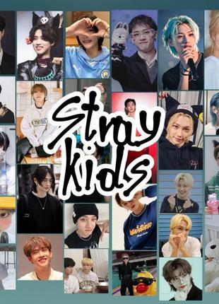 набір наклейок к-поп: stray kids, g-idle, BTS, ITZY, Twice та ін.