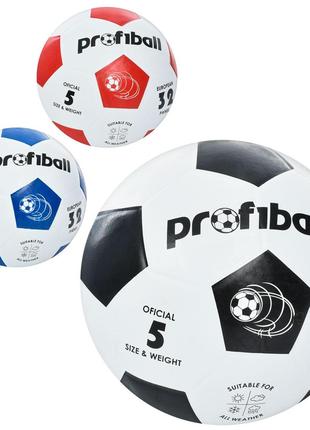 М'яч футбольний VA 0014-1 (30шт) розмір 5, гума, гладкий, 400г...