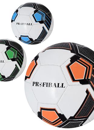 М'яч футбольний EV-3363 (30шт) розмір 5, ПВХ 1,8мм, 300г, 3 ко...