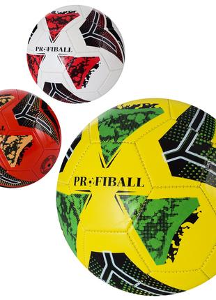 М'яч футбольний EV-3356 (30шт) розмір 5, ПВХ 1,8мм, 300г, 3 ко...