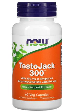 Комплекс для мужского здоровья Now TestoJack 300 60 caps