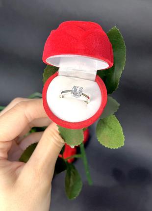 Кольцо Пандора Pandora Солитер в коробке в форме розы