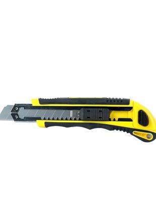 Нож строительный Sigma 18 мм Черный/Желтый (8211111)