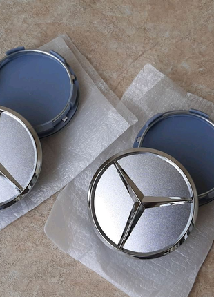 Ковпачки в диски  Mercedes 60 мм