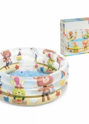 Детский надувной бассейн для малышей Intex 57106, размер: 61х2...
