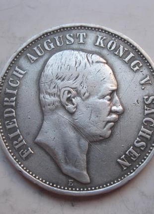Срібна монета 3 марки 1909 р. Саксонія Німецька Імперія