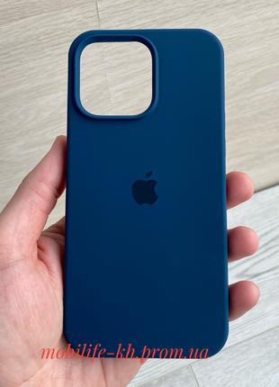 Чехол Silicone case iPhone 15 Pro Max Midnight Blue( Силиконов...