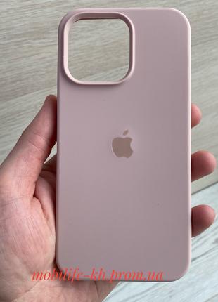 Чехол Silicone case iPhone 15 Pro Max Pink Sand ( Силиконовый ...