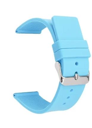 Силіконовий ремінець для смарт годинника 18мм Light blue