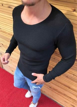 Чоловічий светр чорний Туреччина