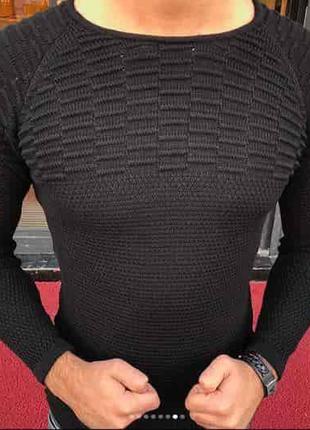 Чоловічий светр чорний Туреччина