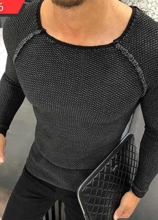 Мужской свитер темно серый Турция
