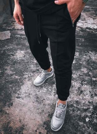 Чоловічі чорні спортивні штани на резинках джерсі, Туреччина
