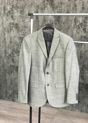 Мужской классический серый пиджак, Турция