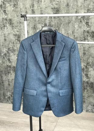 Мужской классический синий пиджак, Турция