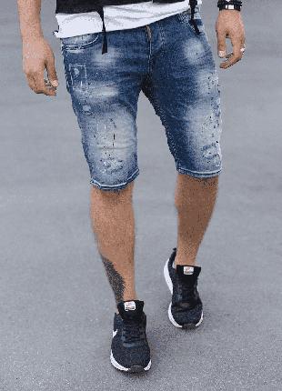 Мужские голубые джинсовые шорты, Турция