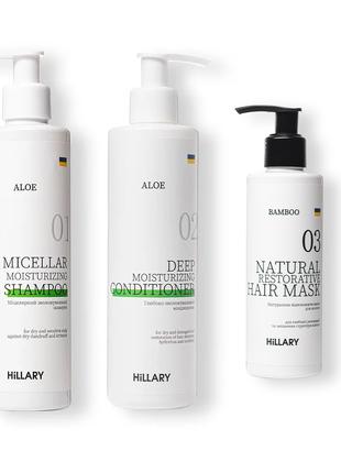 Набір для сухого типу волосся Aloe Micellar Moisturizing + Нат...